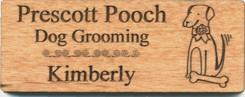 Wooden Name Tag